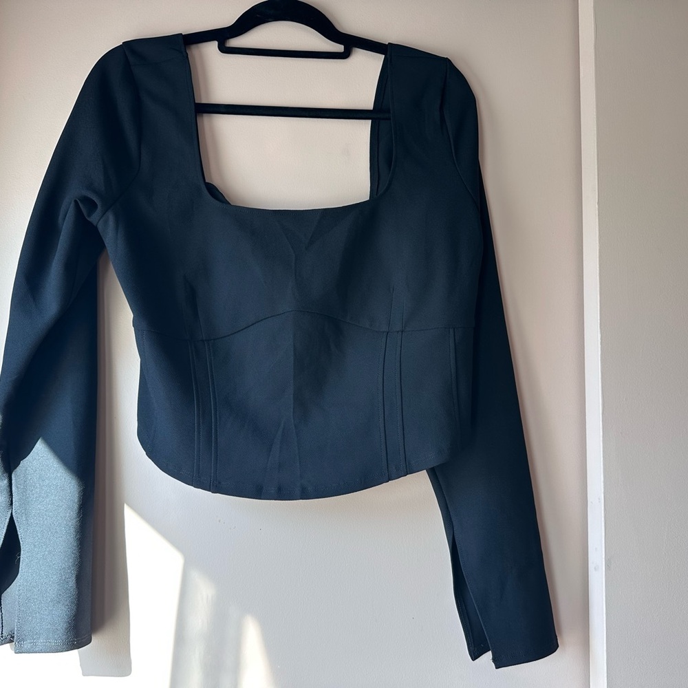 Abercrombie & Fitch Women's crop-top square neck NWT XL